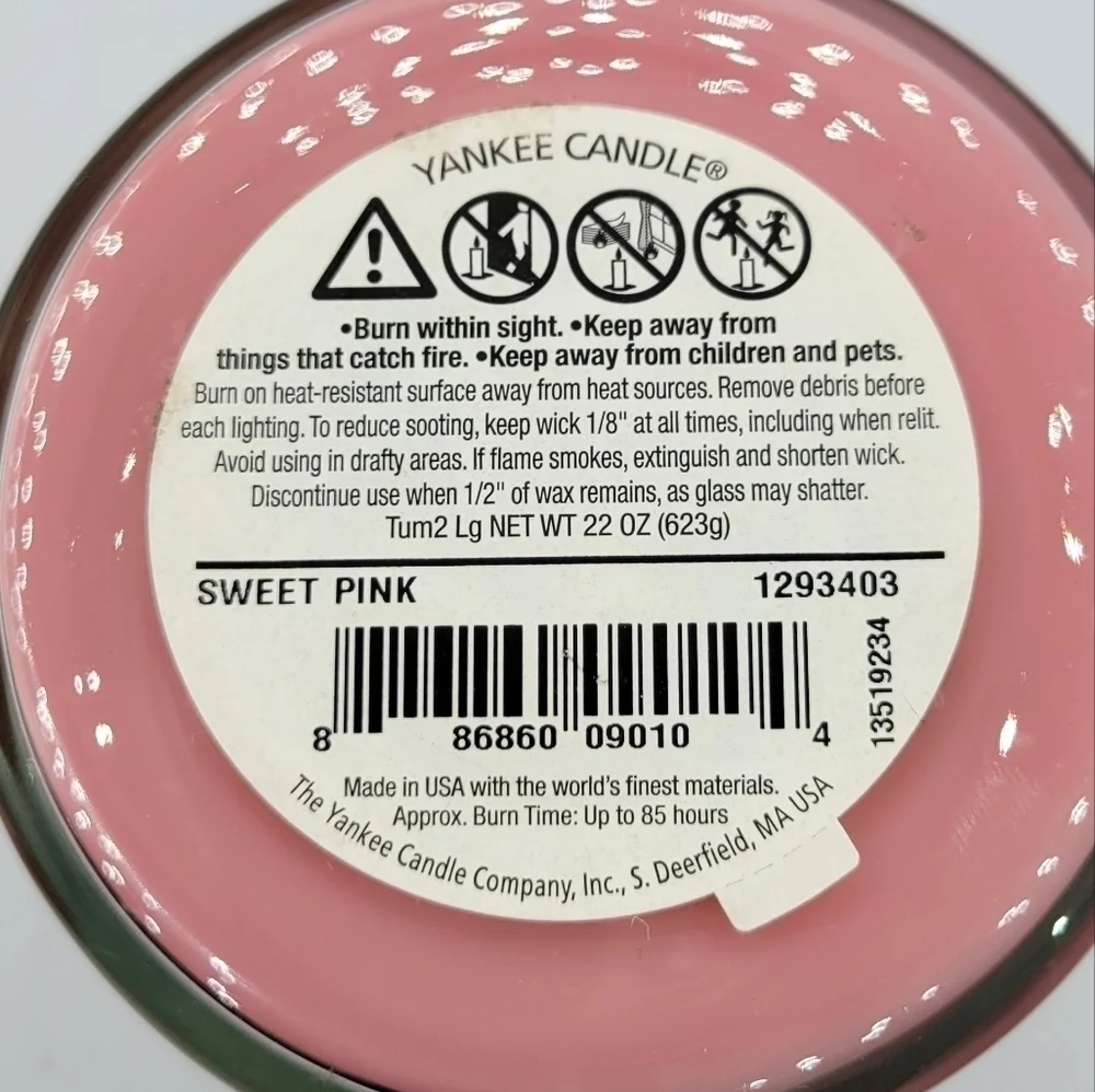 Yankee candle Sweet Pink 2014 Limited Edition Candle